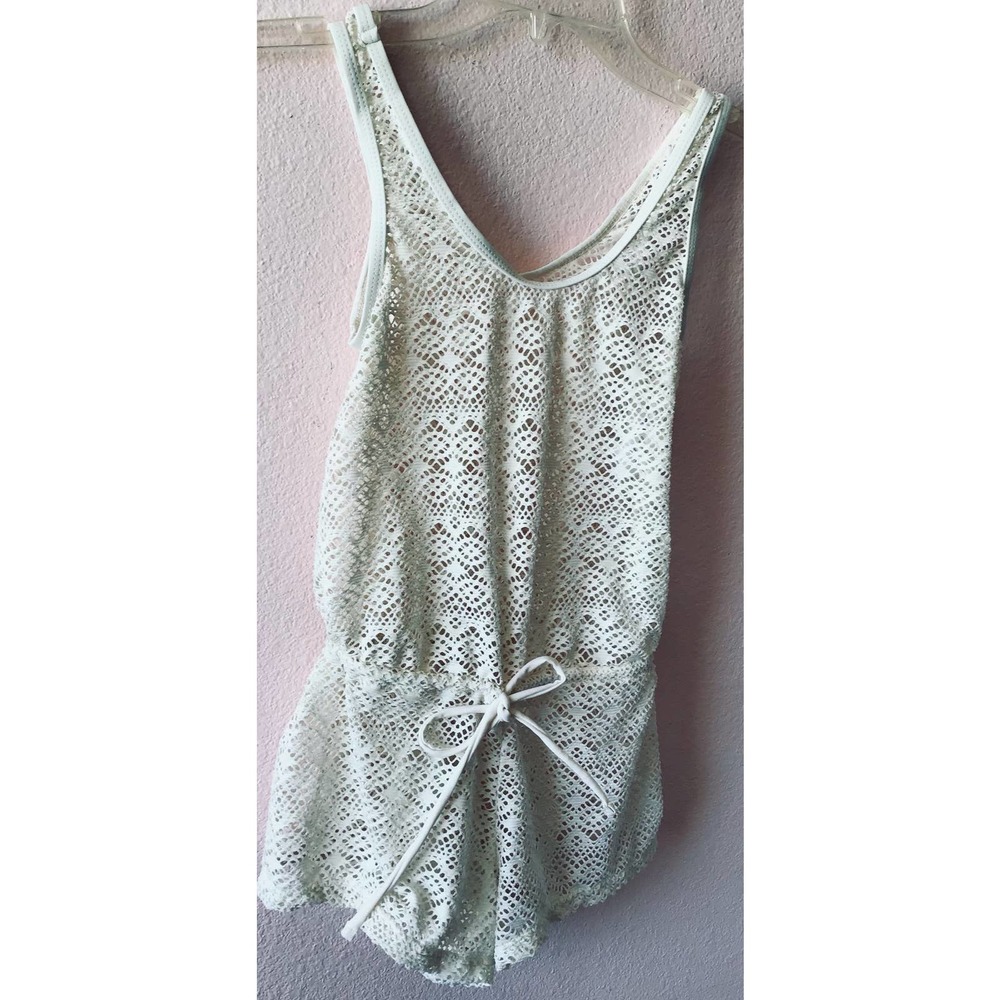 Malibu girls swim coverup romper size small